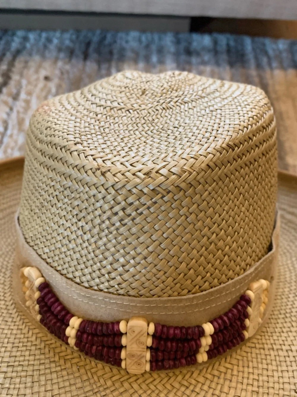 Eric Javits Natural Straw Raffia Sun Hat with Ribbon Band - Picture 7 of 15
